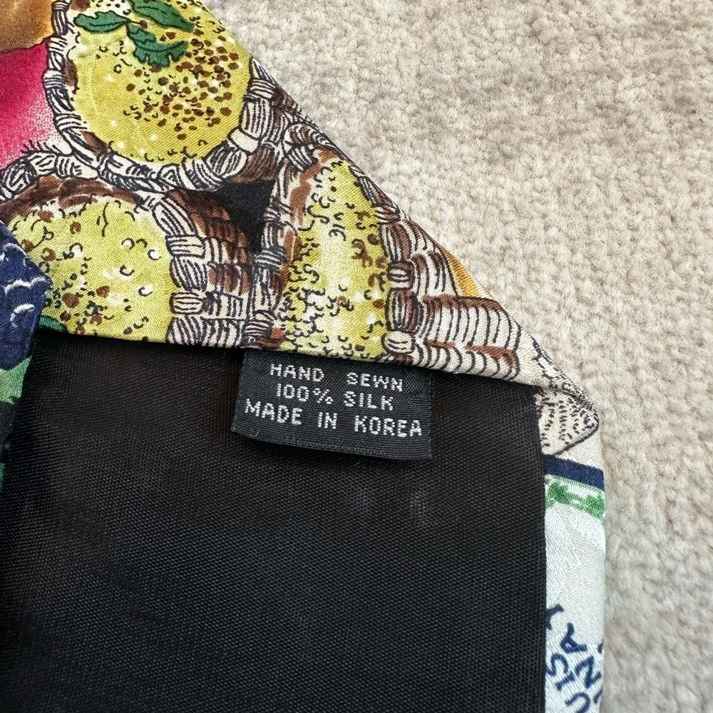 Vintage 1993 Nicole Miller Wine Silk Tie
